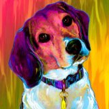 beagle information, beagle art print