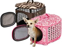 small pet carrier, bed Luxury Pet Carrier, Small, Pink</a>