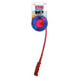 bearded collie, kong ring zinger dog toy