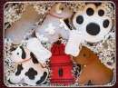 Man's Best Friend Hand Decorated Sugar Cookies Gift Tin dalmation tin of cookies