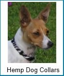 Eco-friendly Hemp Dog Collars Natural eco-friendly hemp dog collars