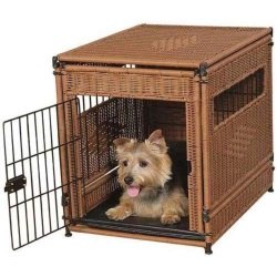 Herzhers Small Pet Wicker Crate