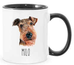 Airedale custom coffee mug