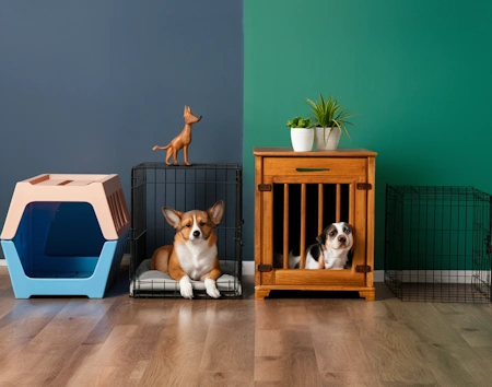 four ideo created crates in a row