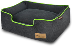 eco-friendly luxurious dog lounge in several fabric options