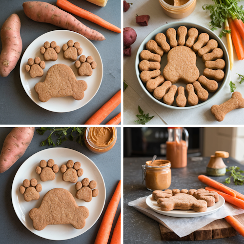 sweet potato recipe 4 images in one