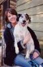 dog with pet sitter